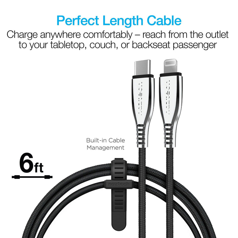 Naztech - Charge & Sync Lightning MFI to USB-C - Limolin 
