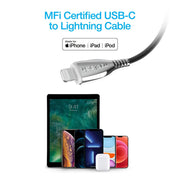 Naztech - Charge & Sync Lightning MFI to USB-C - Limolin 
