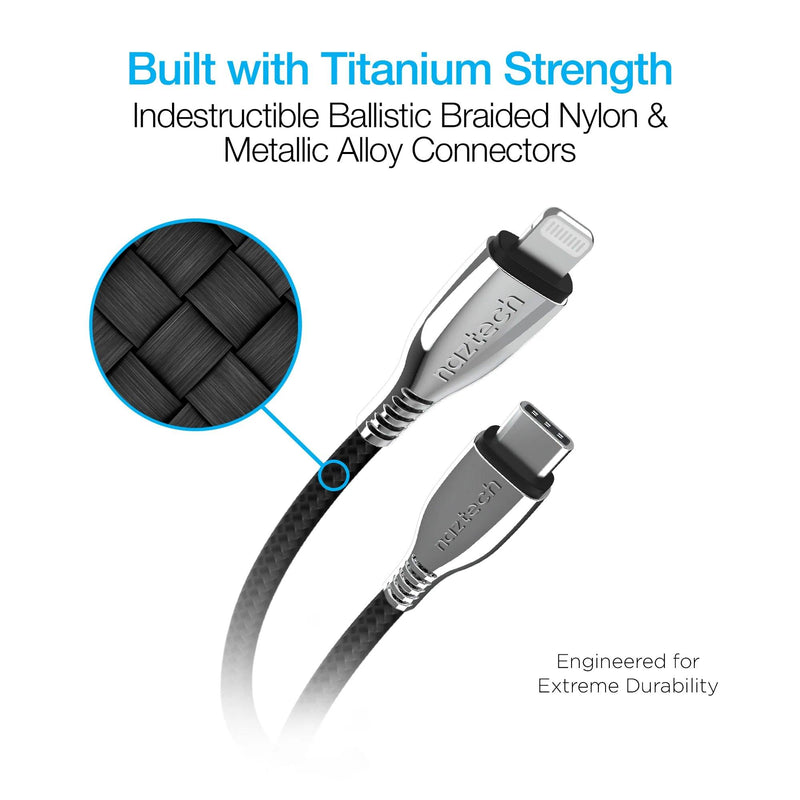 Naztech - Charge & Sync Lightning MFI to USB-C - Limolin 