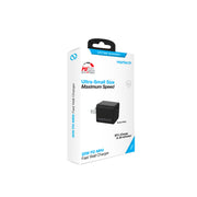 Naztech – 20W USB-C PD Mini Wall Charger – Black – retail packaging