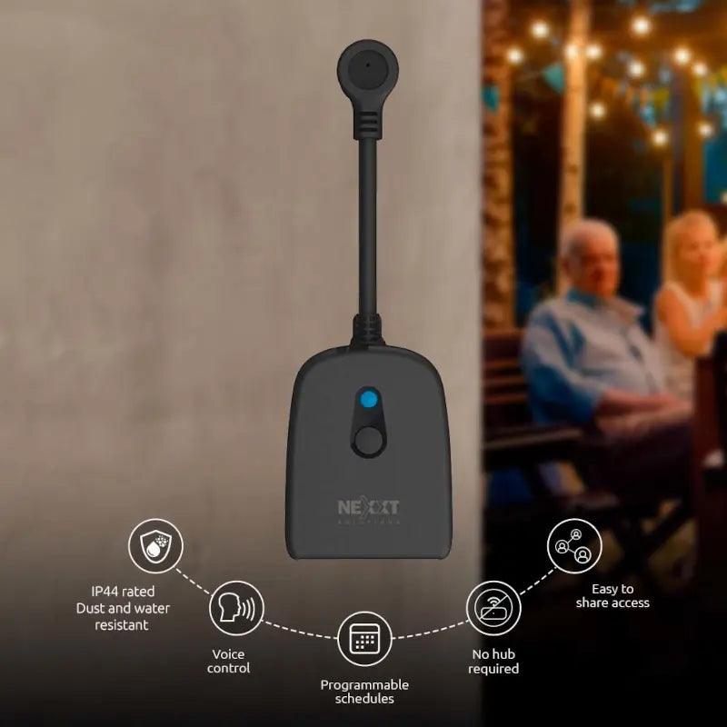 Nexxt - Smart Home - Outdoor Plug - 2 Outlets IP44 - Limolin 