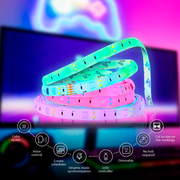 Nexxt – NHB-S613 Smart RGBIC LED Light Strip | 16.4 ft / 5 m – alternate product view