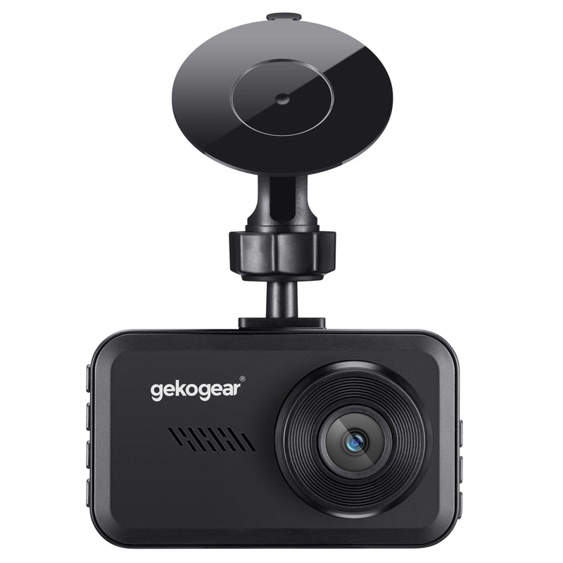 GekoGear – Dashcam - Orbit D111 1080p HD, grand angle 140 degrés, capteur G, carte MicroSD 32 Go incluse (supporte jusqu'à 64 Go) - Noir