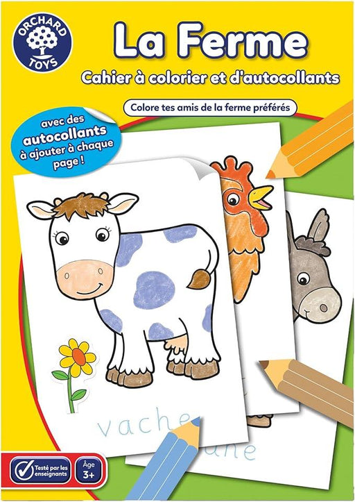 Orchard Toys - Cahier � Colorier D'Autocollants De La Ferme - Limolin 