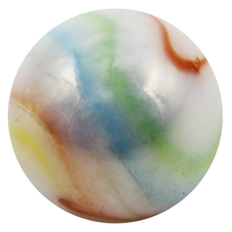 Mega Marbles - Unicorn Glass Marble Game Net (25-Piece) - representative marble design close-up