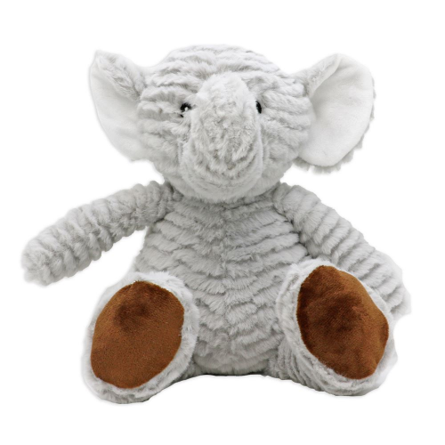 PLUSH - 8" RIDGED ELEPHANT - GREY - Limolin 