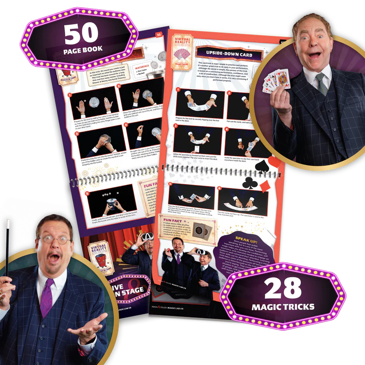 Abacus Brands - Kit de magie en réalité virtuelle - Laboratoire de magie Penn & Teller | Kit d'activités STEM