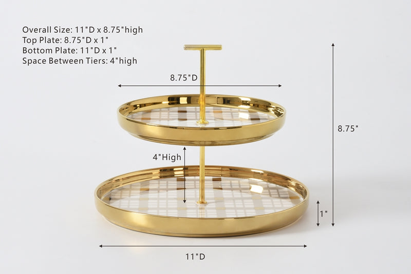 Pampa Bay - For the Holidays 2-Tiered Dish - Limolin 