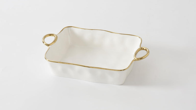 Pampa Bay - Golden Handles Rectangular Baking Dish - Limolin 