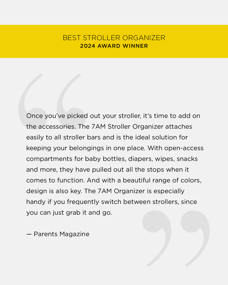 7AM Enfant - Romy Stroller Organizer - Checker Berber