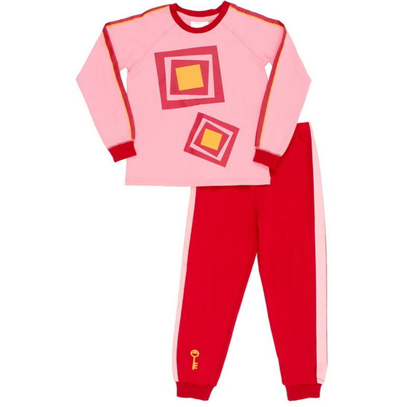 Passe-Partout - Pyjama - Rouge (Passe - Carreau) 3/4 - Limolin 