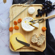Pebbly - Cheese Box Glass Lid/Bamboo Board - Limolin 
