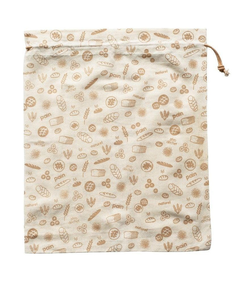 Pebbly - Organic Bread Bag X-Large Brown 45X50cm/18X20" Cotton - Limolin 