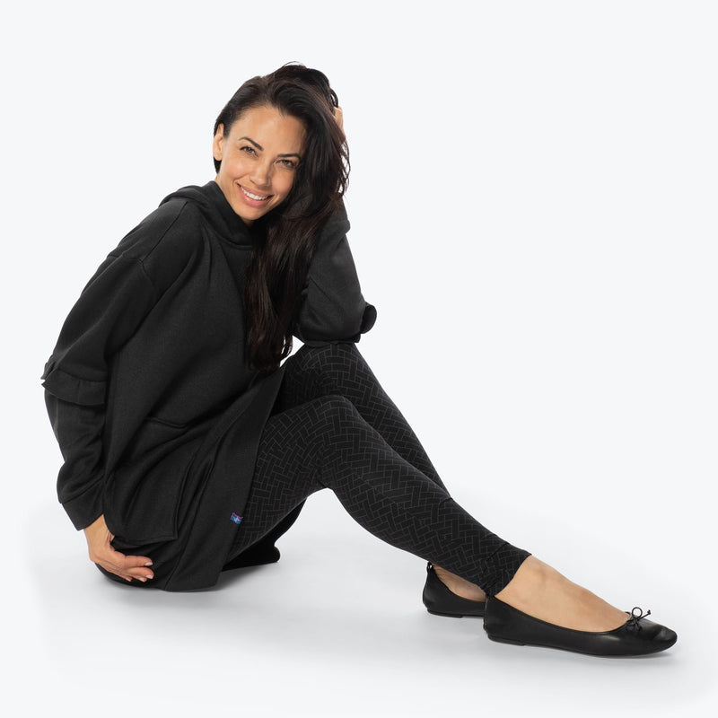 LUG - Peekaboo Sweater Fleece Tunic Hoodie