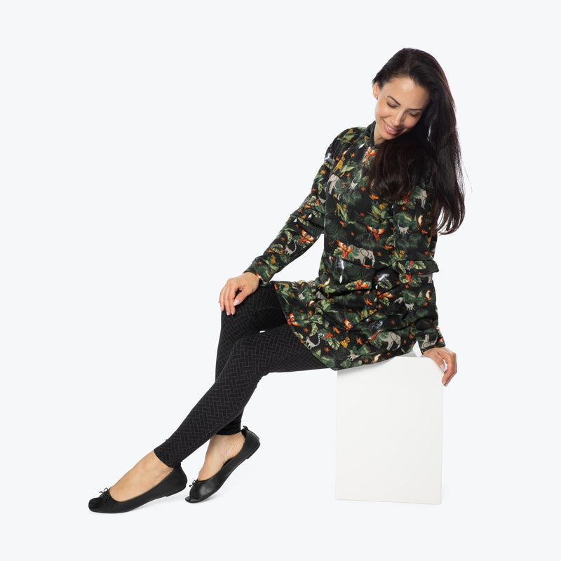 LUG - Peekaboo Sweater Fleece Tunic Hoodie