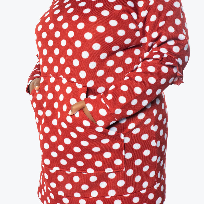 LUG - Peekaboo Sweater Fleece Tunic Hoodie