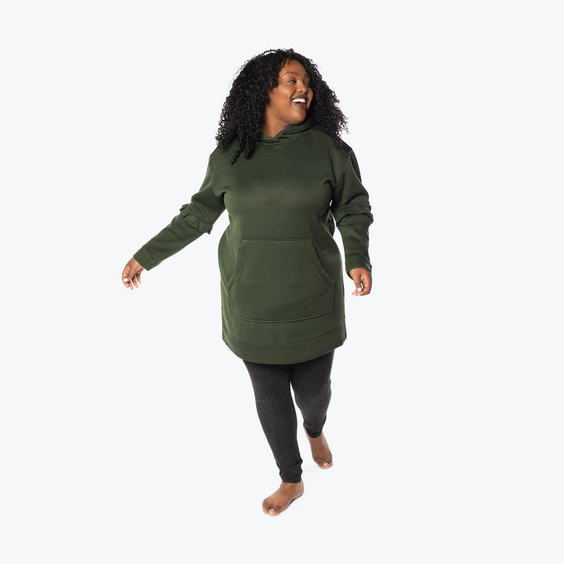 LUG - Peekaboo Sweater Fleece Tunic Hoodie