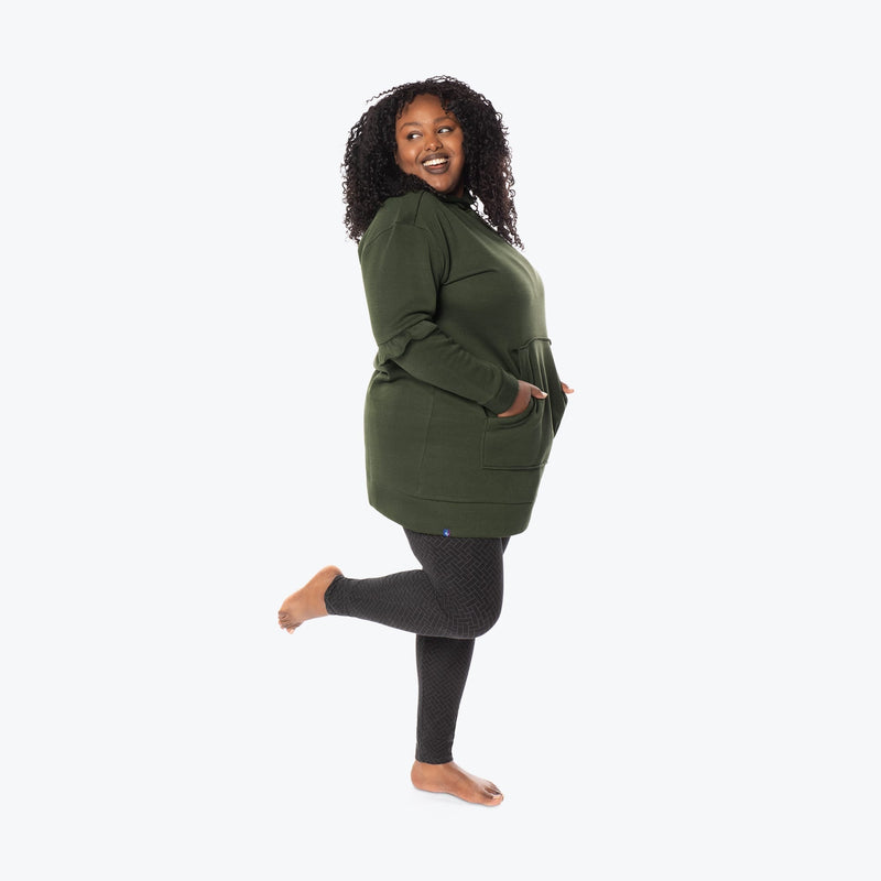LUG - Peekaboo Sweater Fleece Tunic Hoodie
