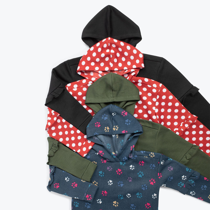 LUG - Peekaboo Sweater Fleece Tunic Hoodie