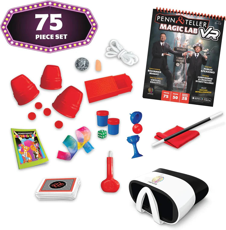 Abacus Brands - Kit de magie en réalité virtuelle - Laboratoire de magie Penn & Teller | Kit d'activités STEM