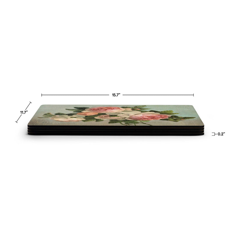 Pimpernel - Antique Rose Set of 4 Placemats | 15.7 x 11.7 Inch - Limolin 