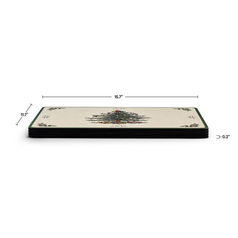 Pimpernel - Christmas Tree Set of 4 Placemats | 15.7 x 11.7 in - Limolin 