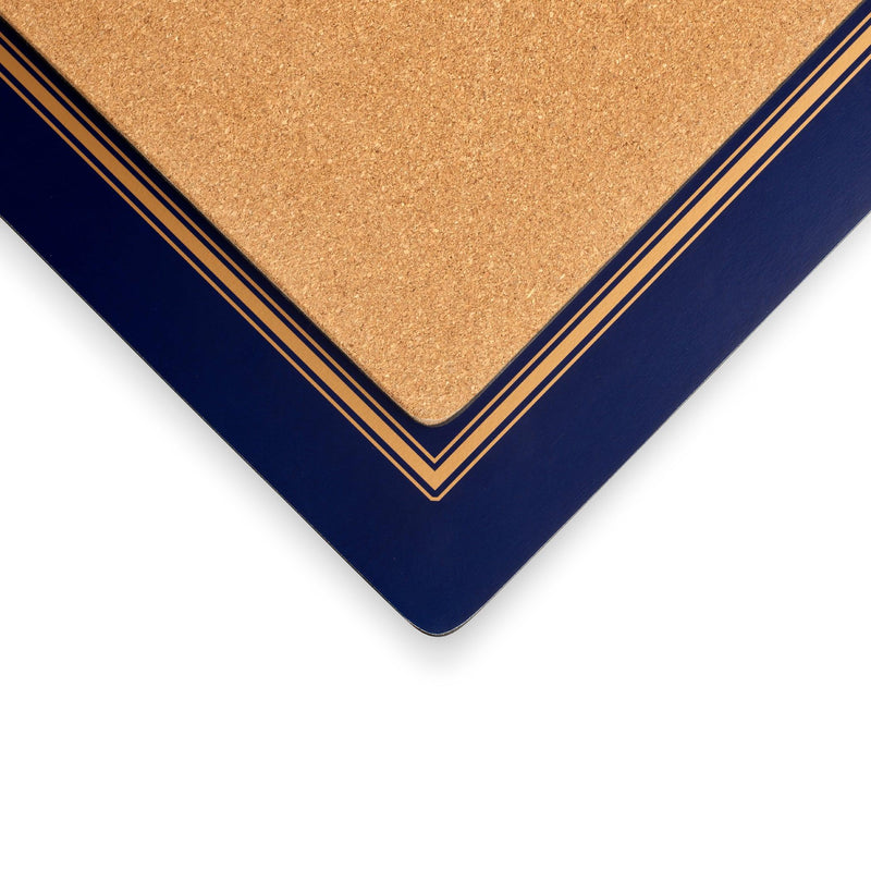 Pimpernel - Classic Midnight Blue Set of 4 Placemats | 15.7 x 11.7 Inches - Limolin 