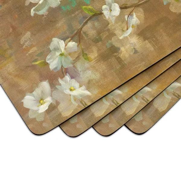 Pimpernel - Dogwood In Spring 4 Placemats | 15.7 x 11.7 Inches - Limolin 