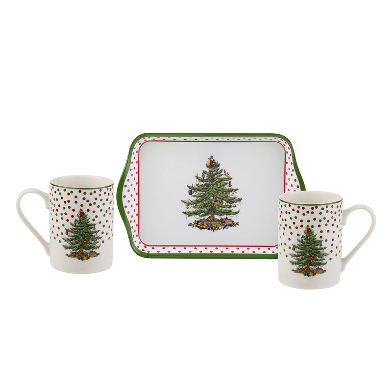 Pimpernel - POLKA DOT 3PC MUG & TRAY SET - Limolin 