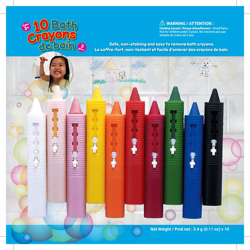 Playwell - Bath Crayons - 10Pcs - Limolin 