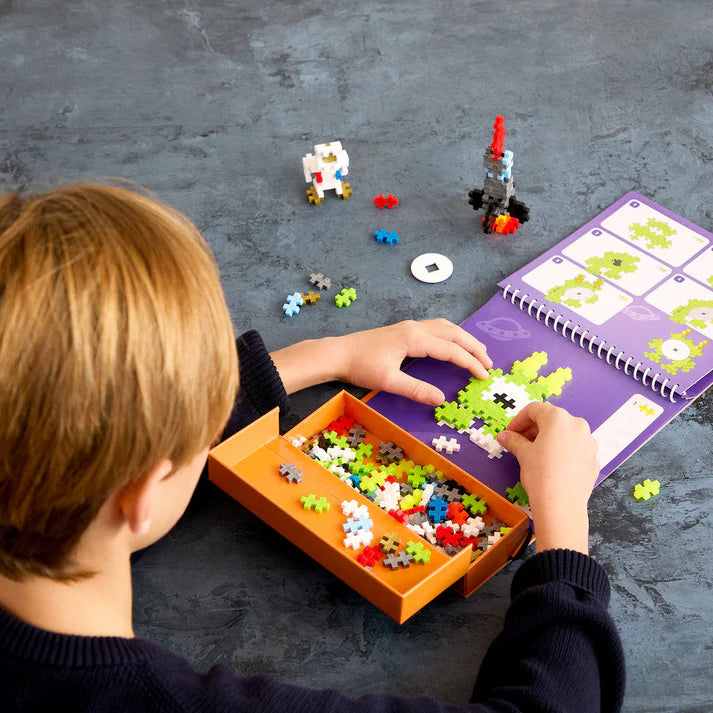 Plus-Plus - Puzzle By Number - Activity Pad - Space -125Pcs - Limolin 