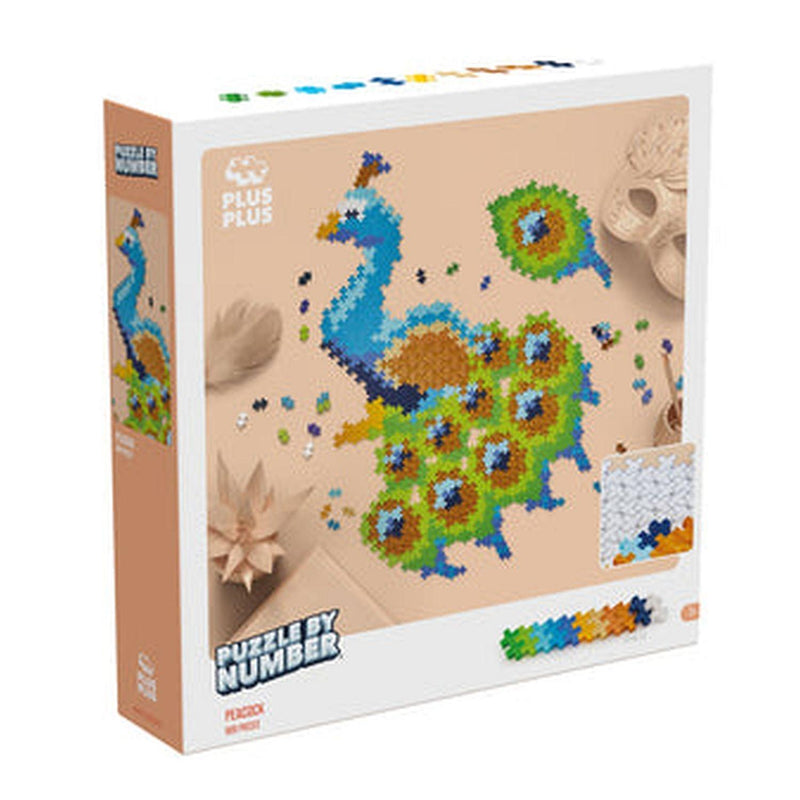 Plus-Plus - Puzzle By Number - Peacock - 800Pc - Limolin 