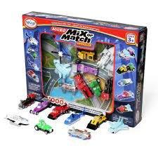 Popular Playthings - MICRO Mix or Match Vehicles Deluxe 2 (Bilingual) - Limolin 
