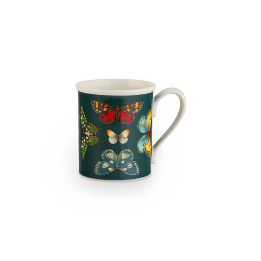 Portmeirion - Botanic Garden Harmony Accents Green Mugs (Set of 4) | 14 oz - Limolin 