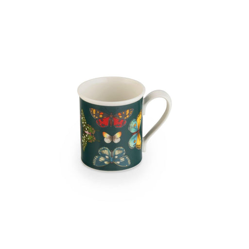 Portmeirion - Botanic Garden Harmony Accents Green Mugs (Set of 4) | 14 oz - Limolin 