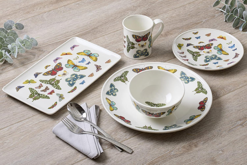Portmeirion - Botanic Garden Harmony Accents White Rectangular Tray | 13 x 7.5 ines - Limolin 