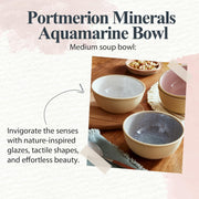 Portmeirion - Minerals Medium Serving bowl - Aquamarine | 6 in - Limolin 
