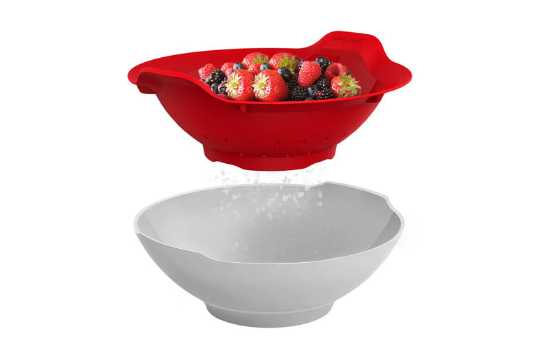 Prepara - Berry Bowl 2Pc/St Red/White - Limolin 