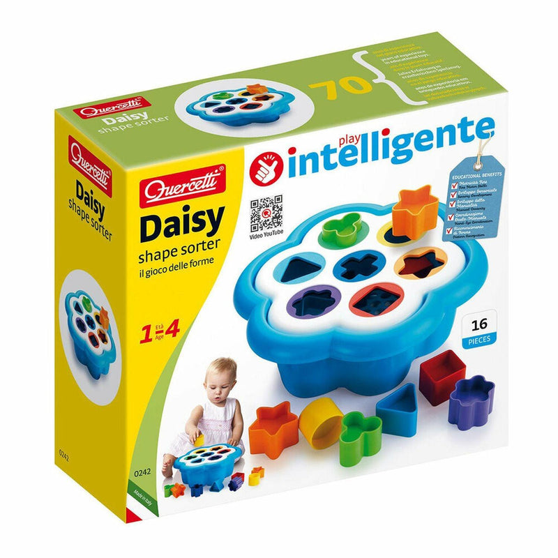 Quercetti - Daisy Shape Sorter - 16-Piece - Limolin 