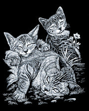 ROYAL - EGRVart Tabby Cat and Kittens - Limolin 