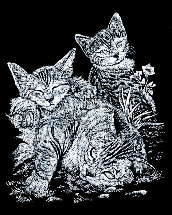 ROYAL - EGRVart Tabby Cat and Kittens - Limolin 