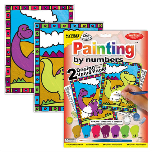 ROYAL - My First PBN Dinosaurs and Volcano - Limolin 