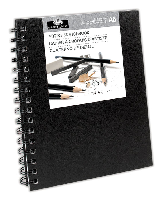 ROYAL - Sketchbook Small - Black Cover - Limolin 