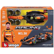 Bburago McLaren MCL38 Lando Norris #4 1:24 model kit – 40-part kit in packaging