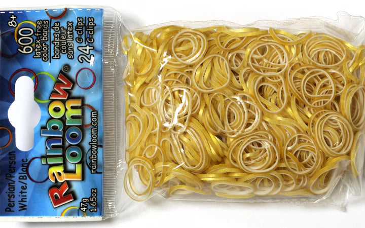 Rainbow Loom - Bands - Persian - White - Limolin 