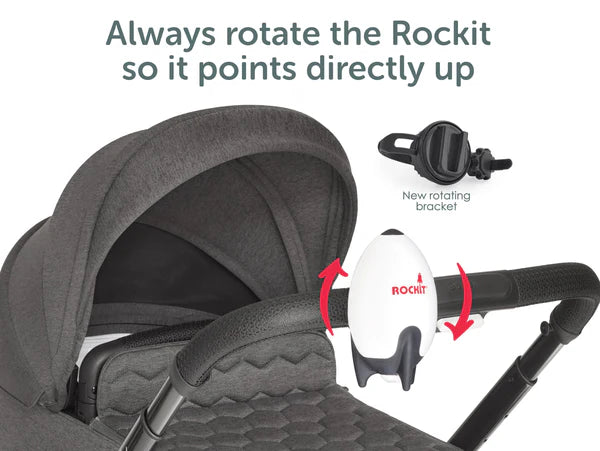 Rockit - Transat Bébé Portable Rechargeable USB 2.0 avec Support Rotatif Supplémentaire