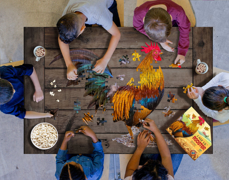 Madd Capp Puzzles – I Am Lil' Rooster Jigsaw Puzzle | 100 Pieces – lifestyle view