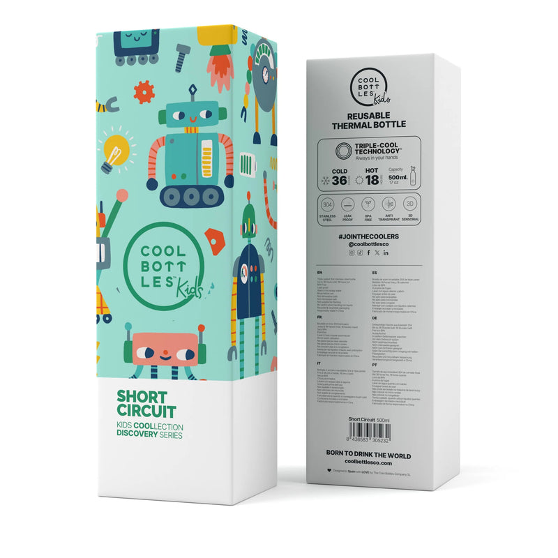 Cool Bottles - Kids 500 mL -Discovery Series - Short Circuit