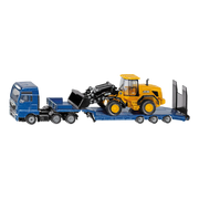 MAN TRUCK WITH LOW LOADER AND JCB WHEEL LOADER (1:87)
