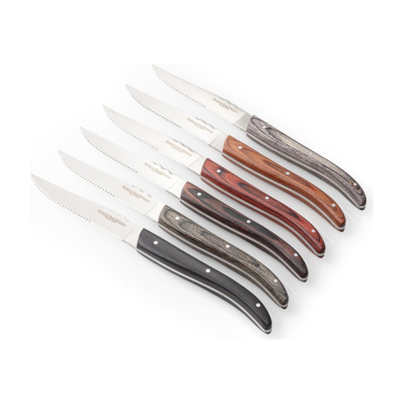 Taylor’s Eye Witness – Provençal Pakkawood Steak Knives (6-Pack)